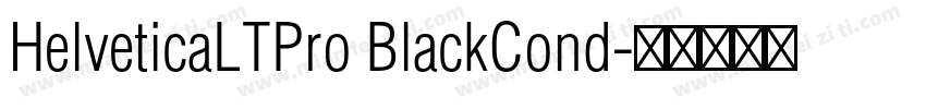HelveticaLTPro BlackCond字体转换
